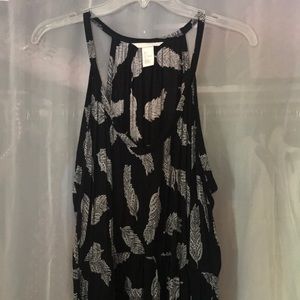 Feather Print Dress